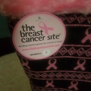 Cute and warm fuzzy boots.